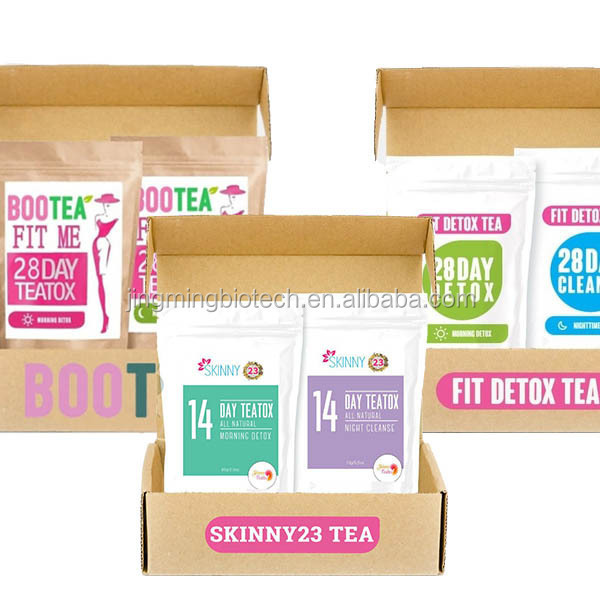 Wholesale OEM Herbal No Sides Effects 14Day Detox Weight Loss Quick Go Slim Beauty Tea With Private Label