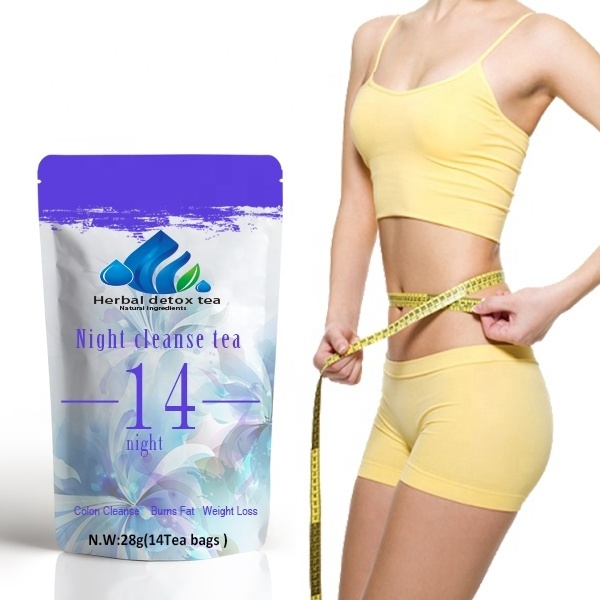 Wholesale OEM Herbal No Sides Effects 14Day Detox Weight Loss Quick Go Slim Beauty Tea With Private Label