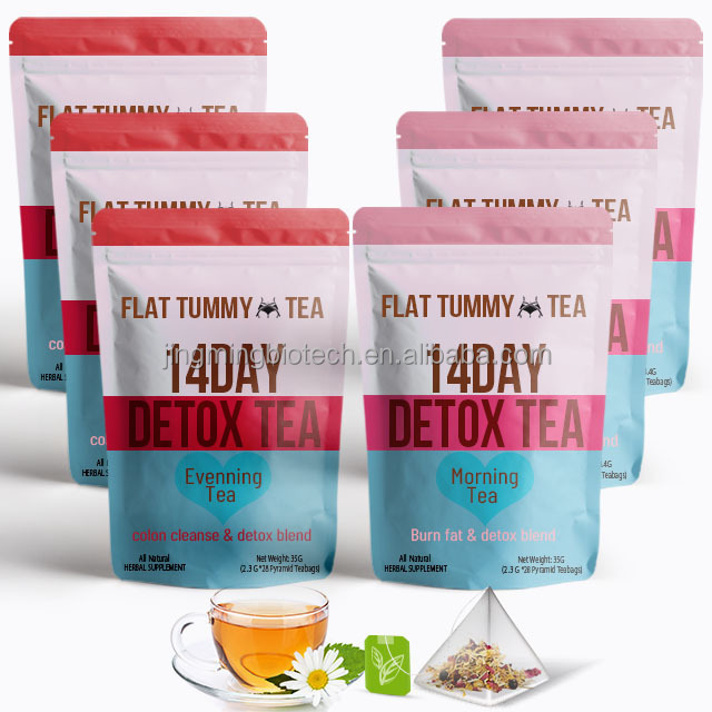 OEM No Sides Effects Fat Removal Fat Burner Detox Weight Loss Quick Go Slim Beauty Tea With Private Label