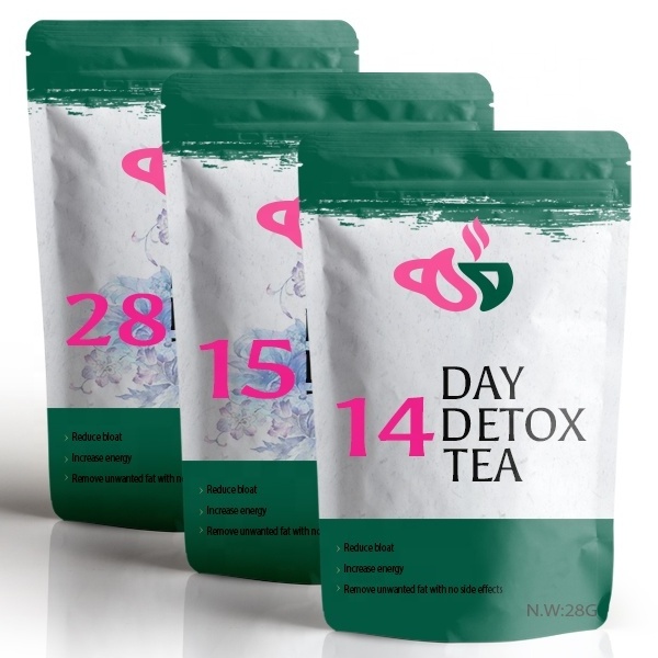 Wholesale OEM Herbal No Sides Effects 14Day Detox Weight Loss Quick Go Slim Beauty Tea With Private Label