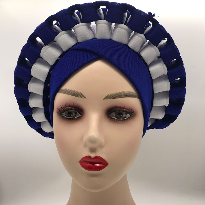 Wholesale Girl Lady Turban Hats Women Cap Beaded Hair Bandanas Head Tie India Hat Head Wrap