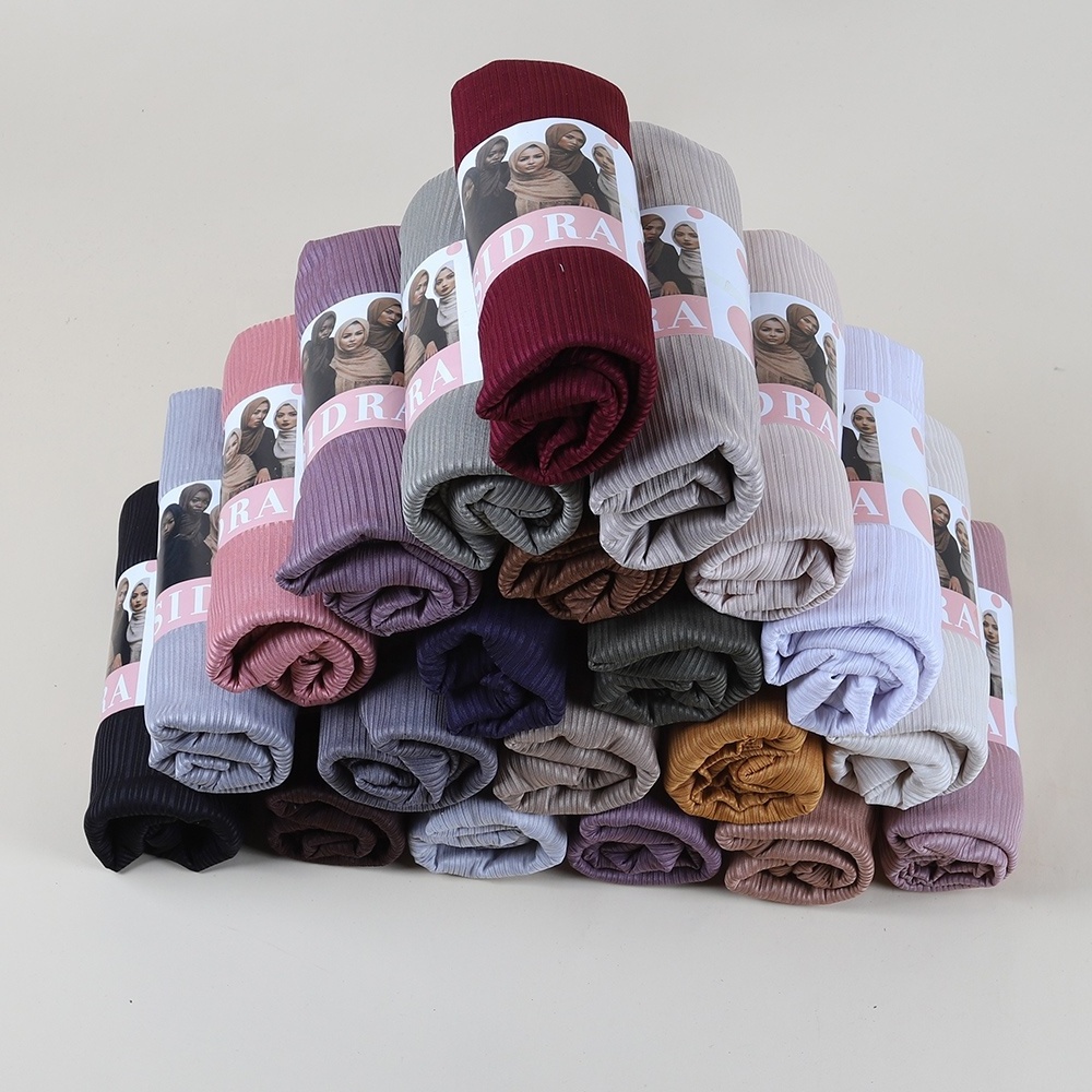 fashion women's designer scarves luxury brand crumpled mercerized cotton long scarf high quality gauze scarf