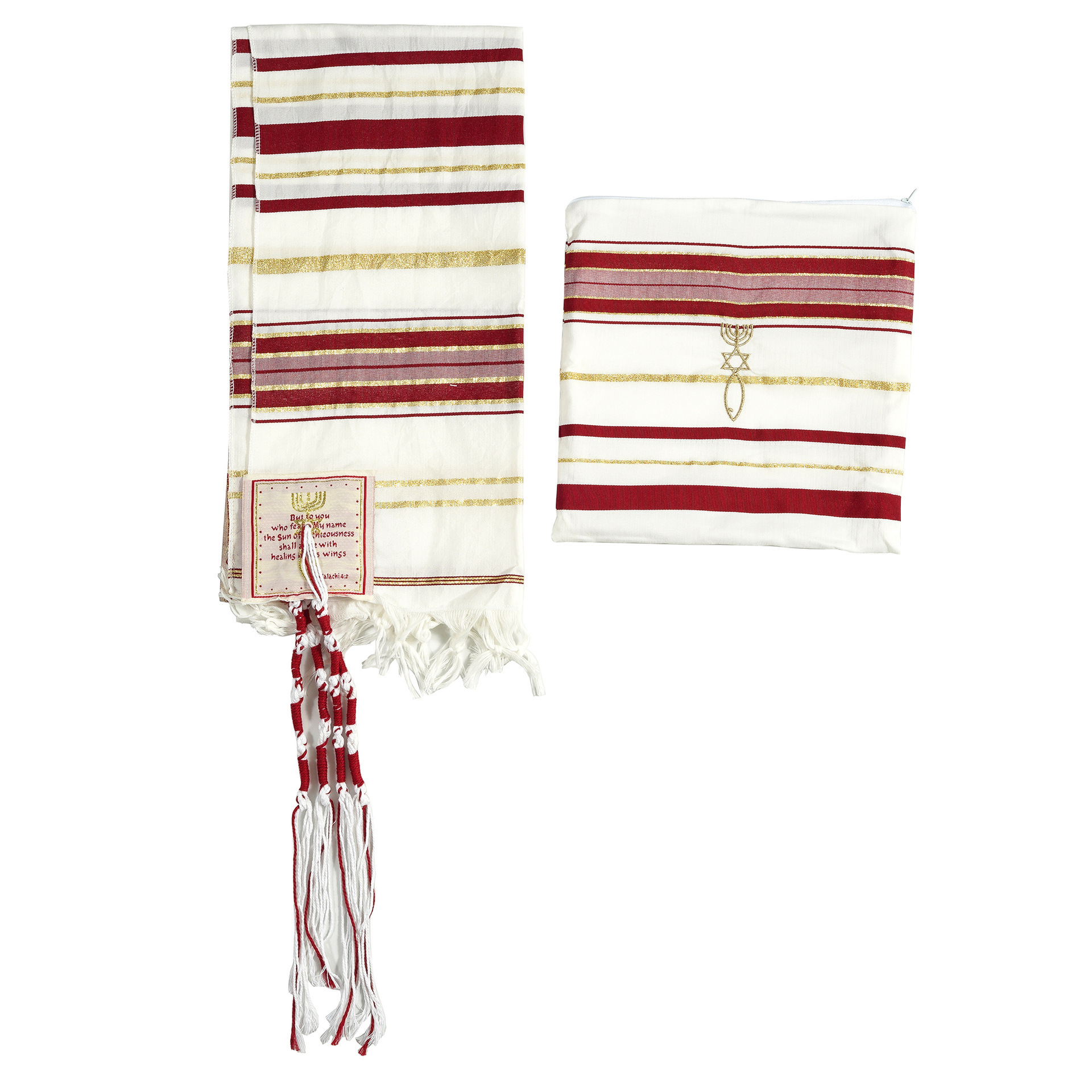 Stock Israel 50*180cm polyester jewish prayer shawl prayer scarves