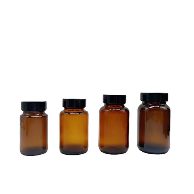 Cough syrup coffin amber color 10 ml 30 ml 50 ml screw cap glass pharmacy bottle