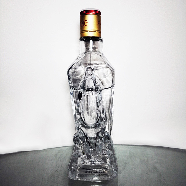 Hot Transparent Empty 750ml 500ml Liquor Gin Whisky Vodka Brandy Spirit Glass Bottle With Cork Screw Cap