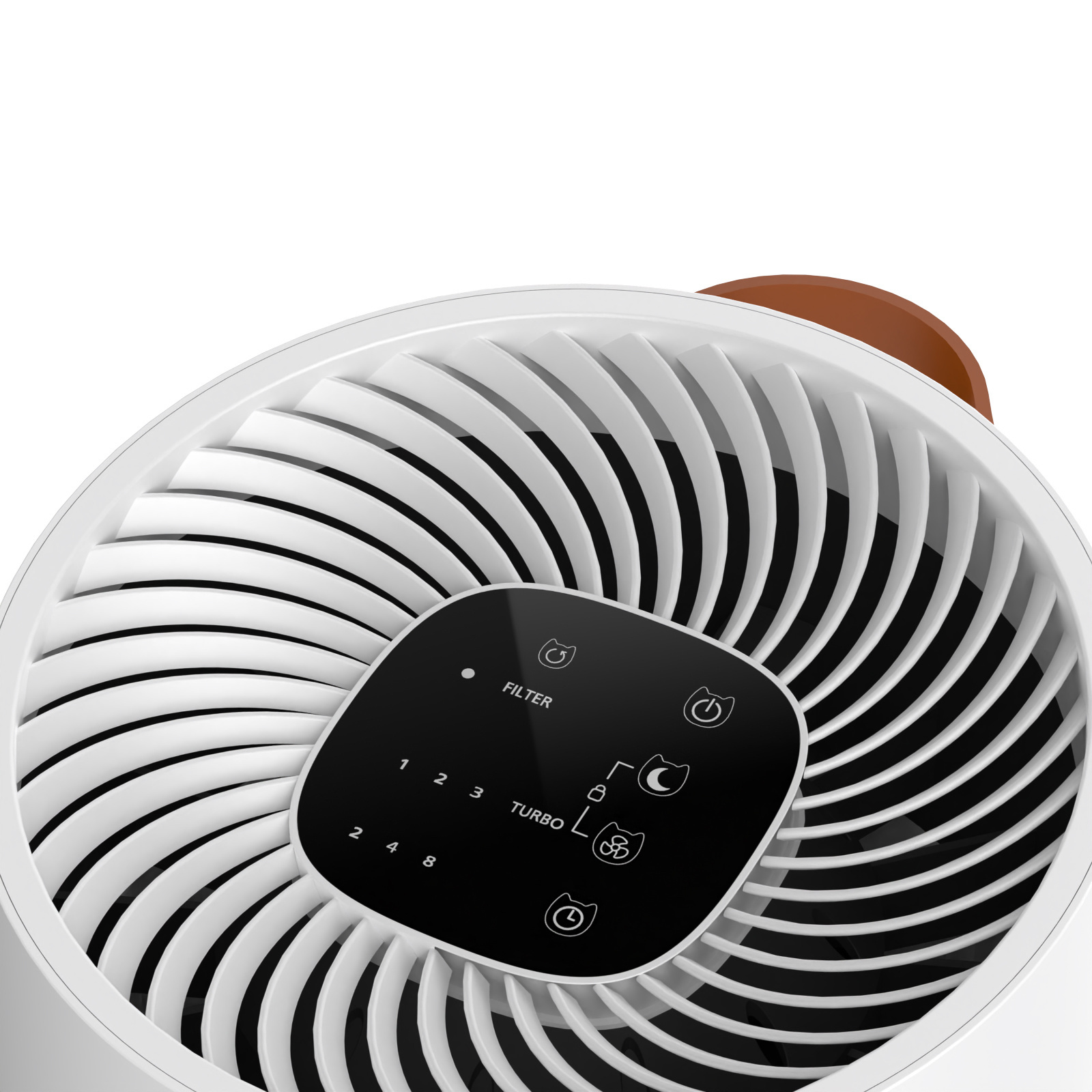 JNUO Air Purifier LED Touch control with 4 fan speed settings Smoke Removal for Home Purifier Air