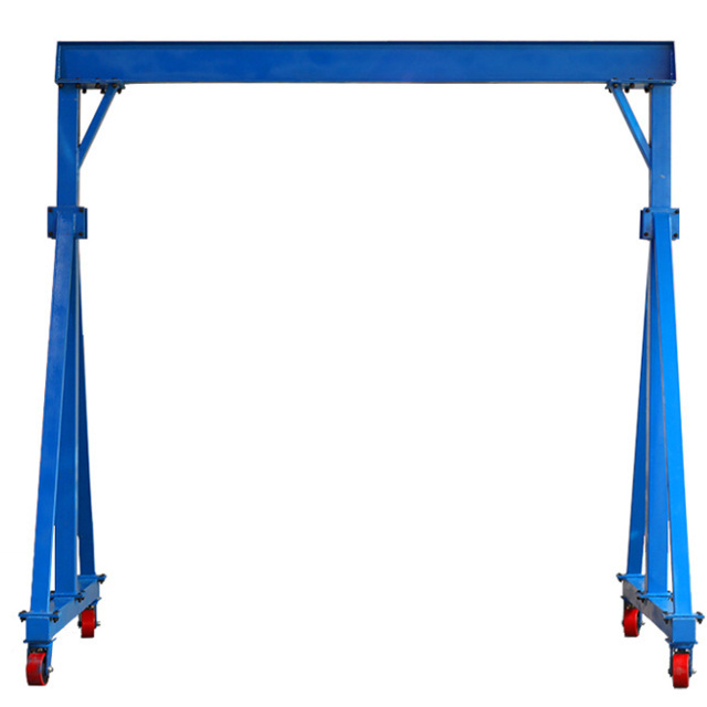 Widely Used 500Kg 1 2 3 Ton Small Mini Mobile Portable Electric Manual Pushed A-Frame Gantry Crane