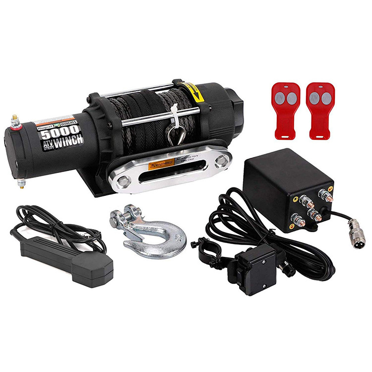 INI High Quality 12V Dc Small Electric Hoist Winch Truck Crane Ordinary Electric Winch Motor