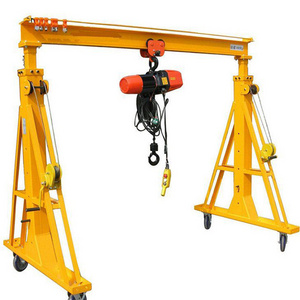 Widely Used 500Kg 1 2 3 Ton Small Mini Mobile Portable Electric Manual Pushed A-Frame Gantry Crane