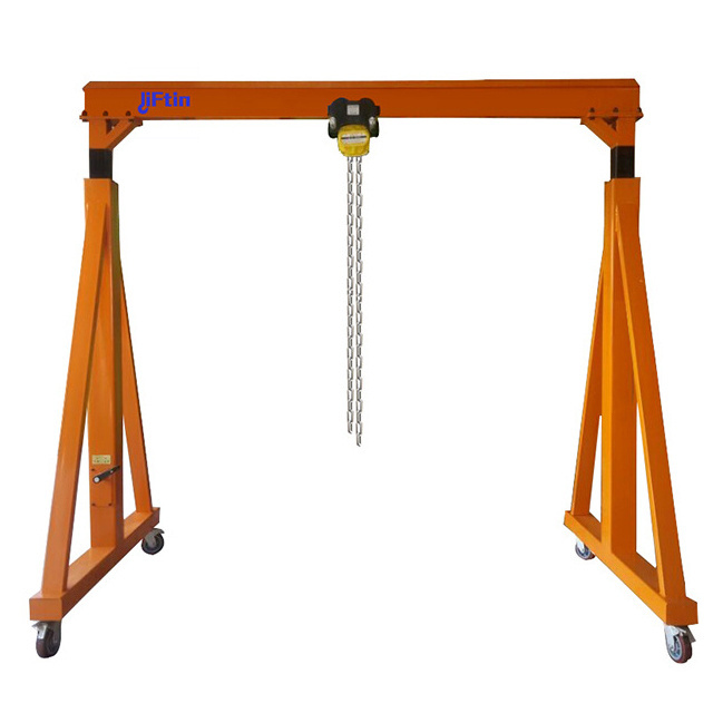 Widely Used 500Kg 1 2 3 Ton Small Mini Mobile Portable Electric Manual Pushed A-Frame Gantry Crane