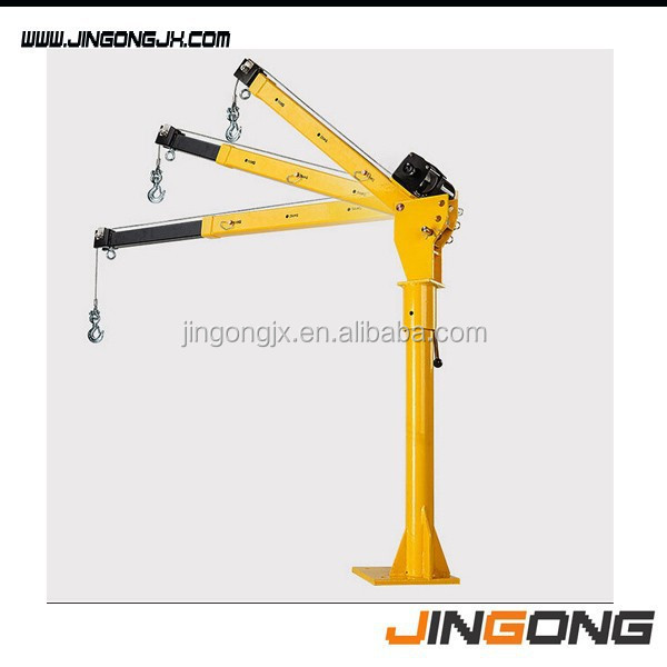 360 Degree 12V Small Mobile Crane Truck Mounted Crane With Safety Crane Hooks