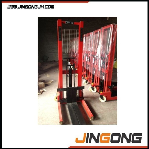 1000KG 2000KG Portable hand forklift / manual forklift stacker in good quality export to Japan