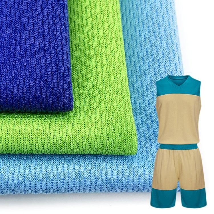 100% polyester 75d bird's eye cloth hygroscopic and perspiratory sportswear fabric bird's eye cloth mesh cloth