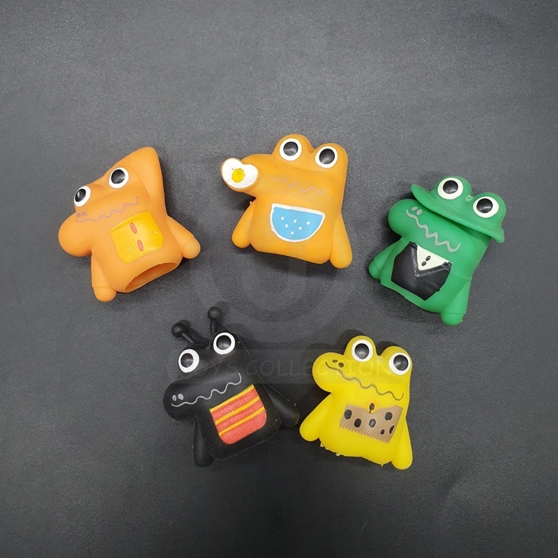 New Product Party Favors 5 Designs Frog Hand Finger Puppet For Vending Capsule