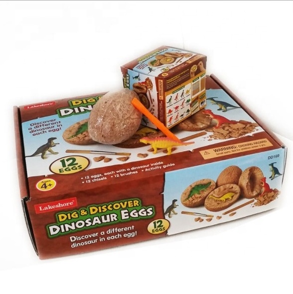 Wholesale Dinosaur Excavation kit 3D Dinosaur Digging Fossil Kit Dig For Bones Dig kit Toys Educational Dinosaur DIY Toy for kid