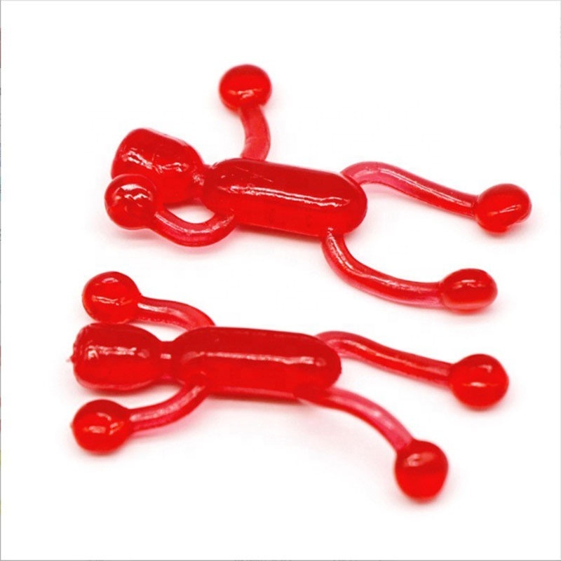 JO Factory Cheap Toy Colorful Small Stretchy Sticky Man For 32mm Vending Capsule