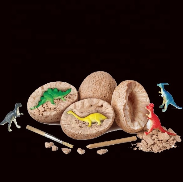 Wholesale Dinosaur Excavation kit 3D Dinosaur Digging Fossil Kit Dig For Bones Dig kit Toys Educational Dinosaur DIY Toy for kid