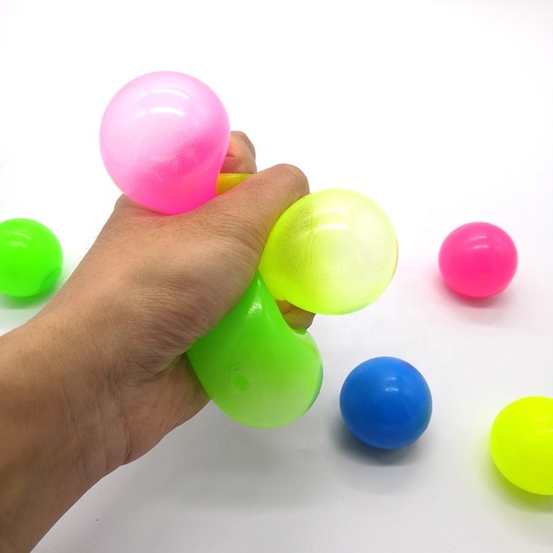 Luminescent Stress Relief Ball Glow in the Dark Ceiling Sticky Balls For Kids