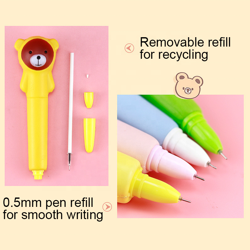 Wholesales Custom School Supplies Stationery Ballpoint Soft Pen Set Stationery Gift Squishy Pen Cute School Supplies Kawaii Pen