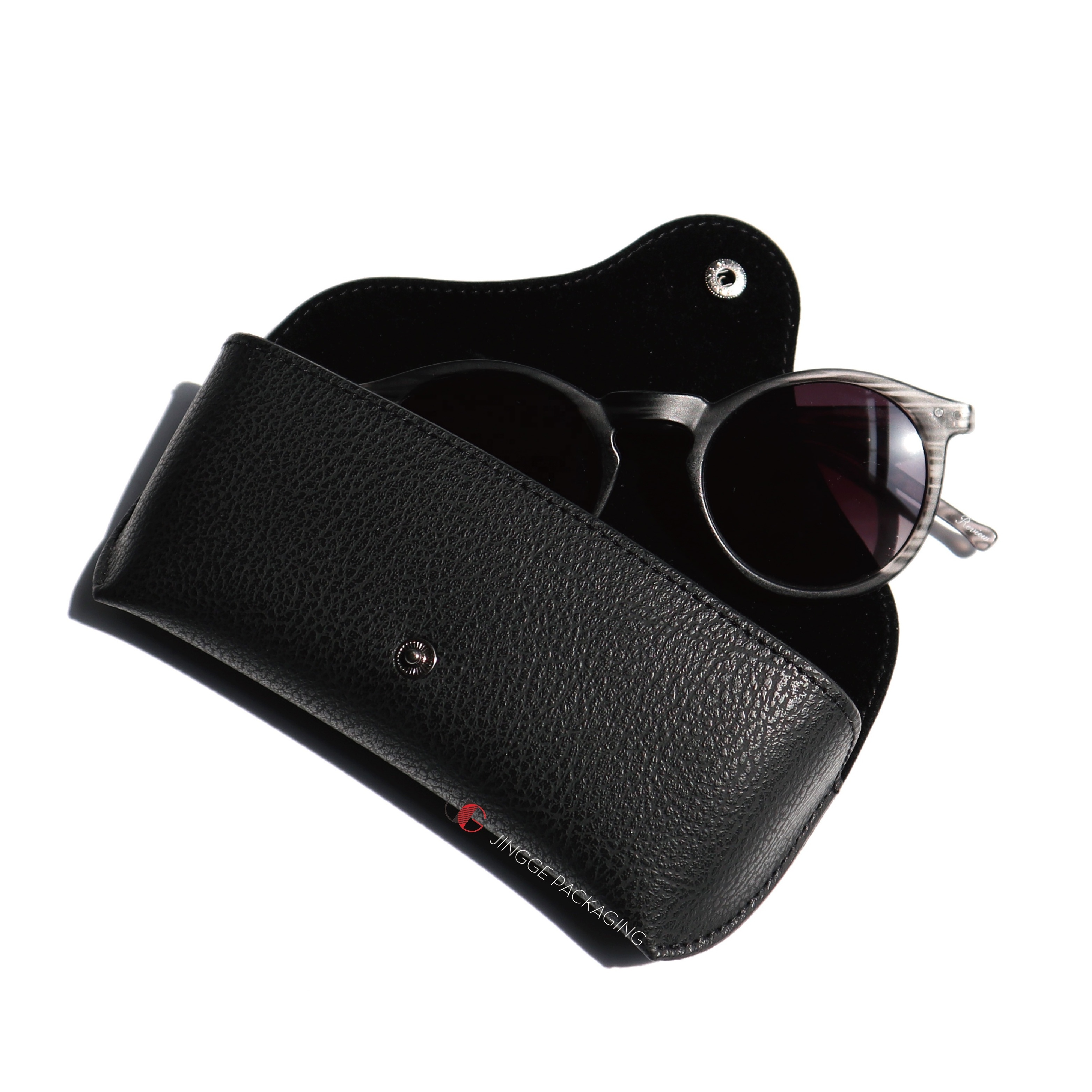 Wholesale Sunglasses Spectacle Cases Soft PU Leather Case for Sunglasses Glasses Bag