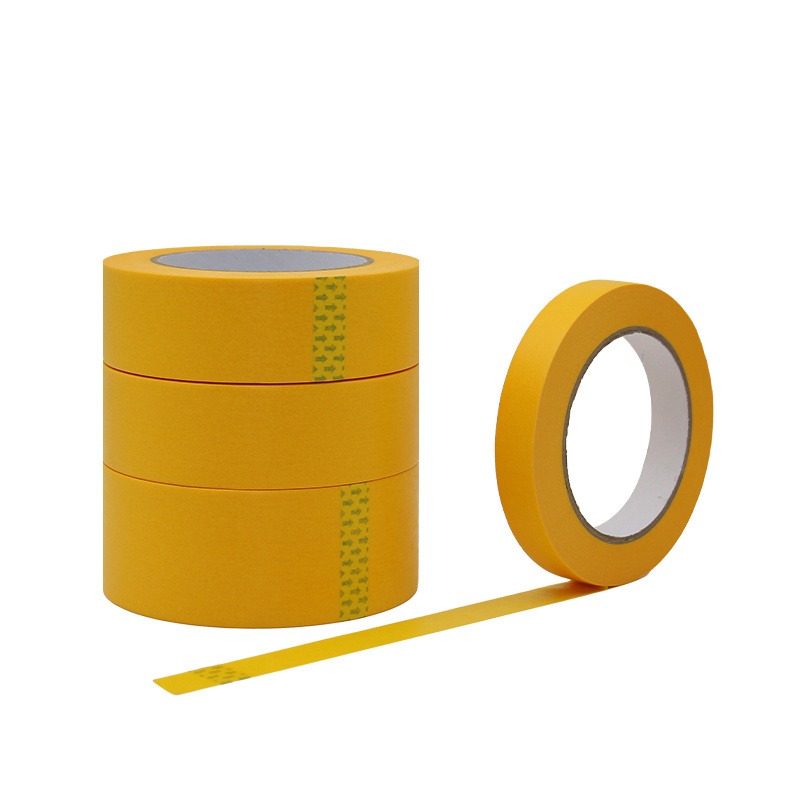 Hotsale thin wholesale custom washi tape fine line yellow  wall paint  washi masking tape