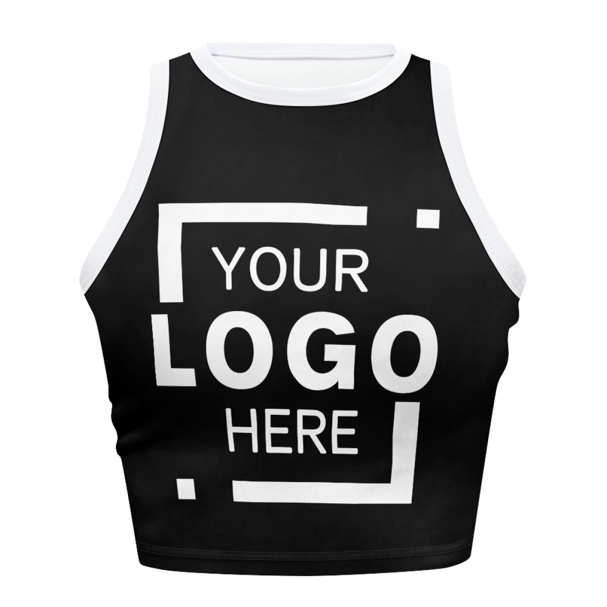 Factory Supply T-Shirt Print On Demand Fashionable Versatile X-Shaped Back Design Tight-Fitting Vest Midriff-Baring Crop Top