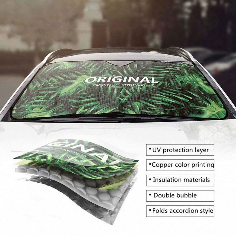 Custom Design Car Sun Visor Cartoon Eyes Cute Car Windscreen Windshield Car Sunshade Protection Automatic 2021