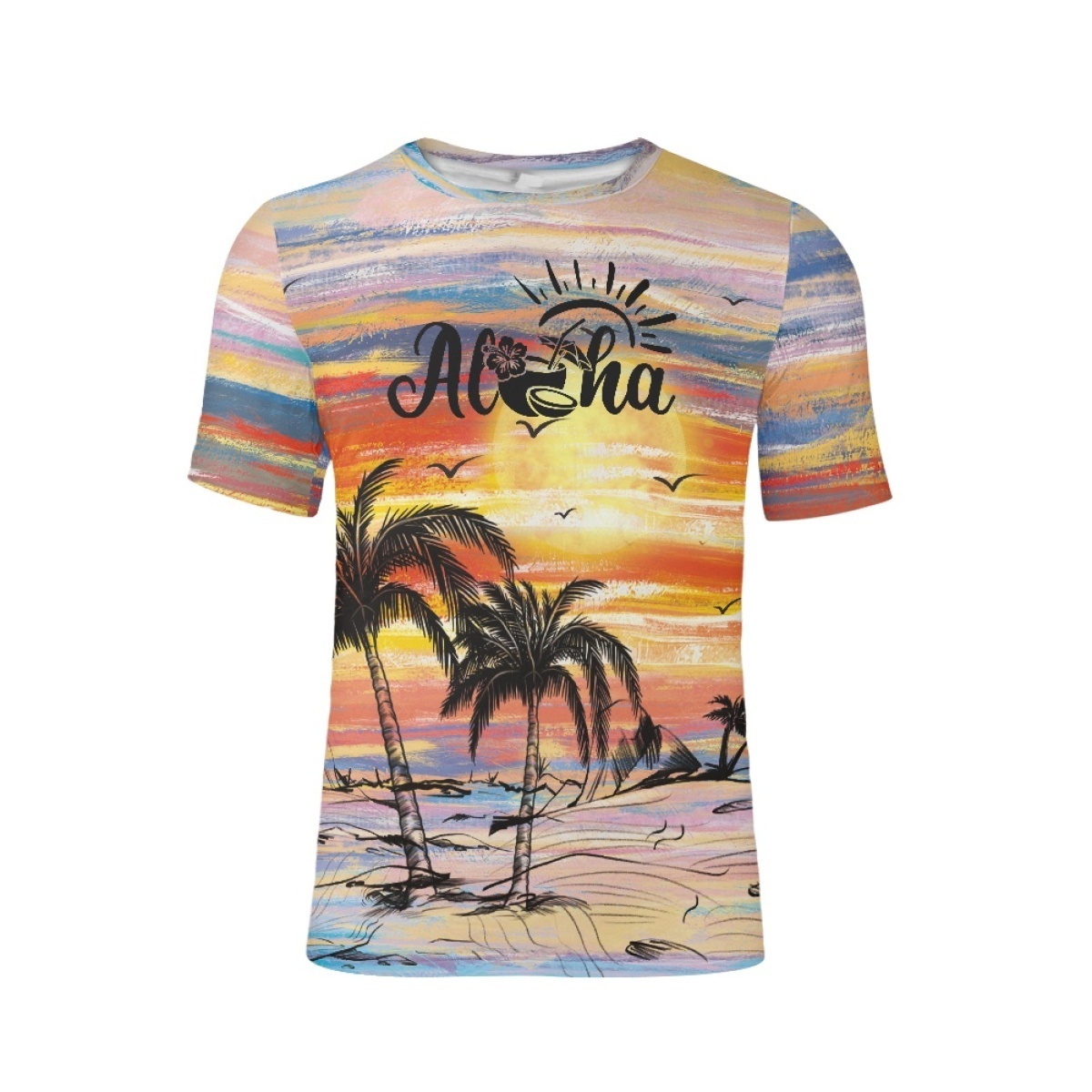 Polynesia Hawaii Aloha Men's t-Shirt Print On Demand Plus Size Tee Summer Hot Selling Fashion Beach Tee