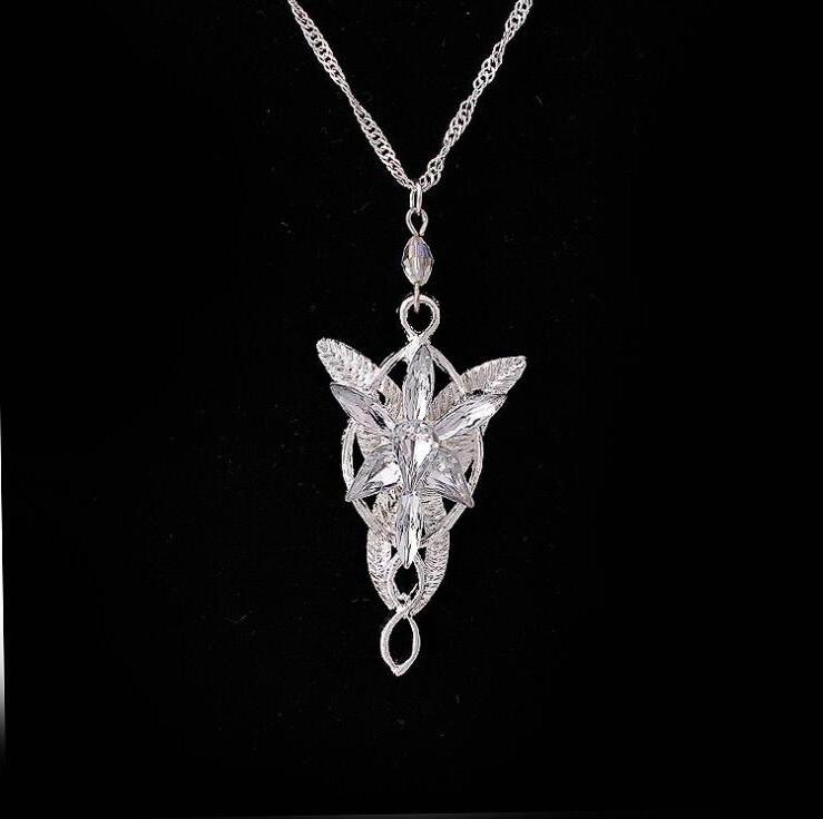 Fashion Lord of the Rings Evenstar Pendent Movie Jewelry Crystal Twilight Star Necklace