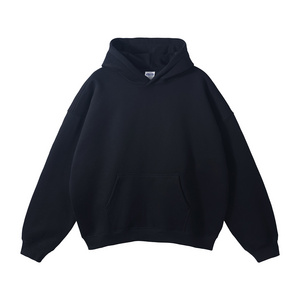 high quality pullover 350gsm oversized hoodie custom logo blank unisex black heavyweight mens hoodies