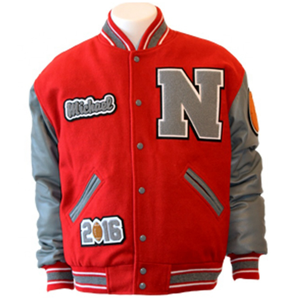 Wholesale custom logo baseball bomber jacket mens letterman jackets