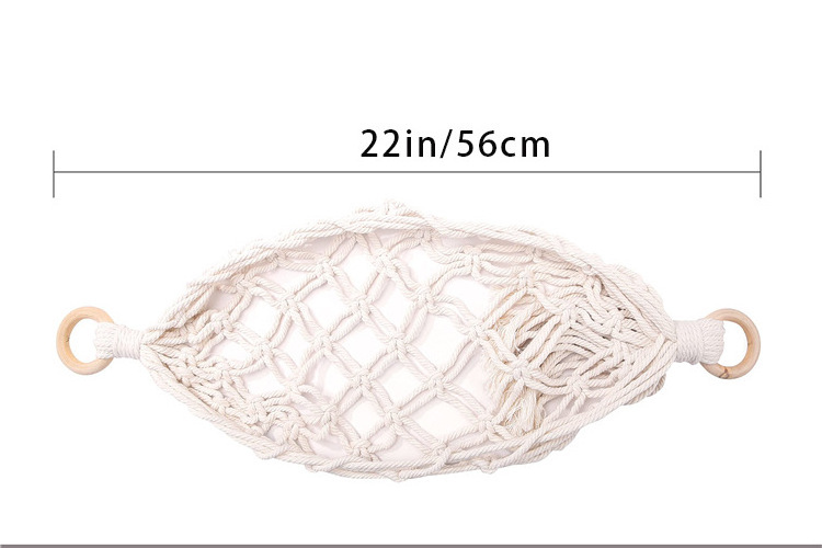 Wholesale Kitchen Vegetable Basket Under Cabinet Hanging Macrame Fruit Hammock