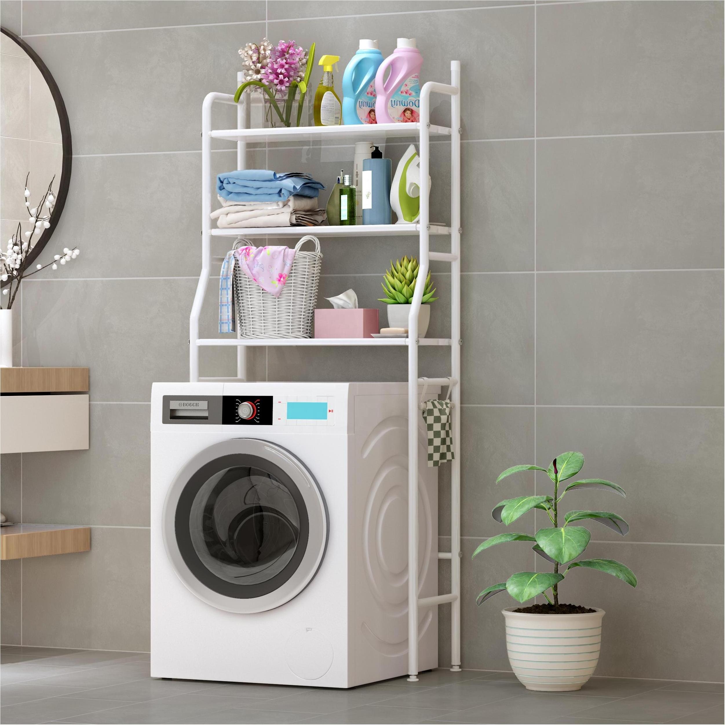 Bathroom Shelf Eco Friendly Top Selling Toilet Stand 9-Tier Sink Washing Machine Corner Clothes New Fashion Desk Shelf Organizer