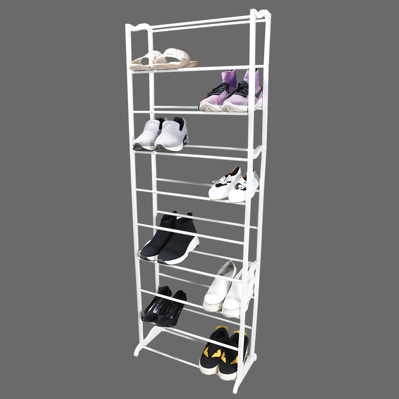 4 Tier Modern Shoe Rack Plastic Storage Rack Space Saving Shoe Rack