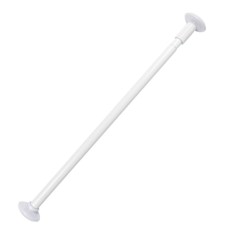 Modern 50-380cm Telescopic Iron Rod Adjustable Pillar Shape No Punching Clothes Hanging Bar Extension Curtain Rod for Bathroom