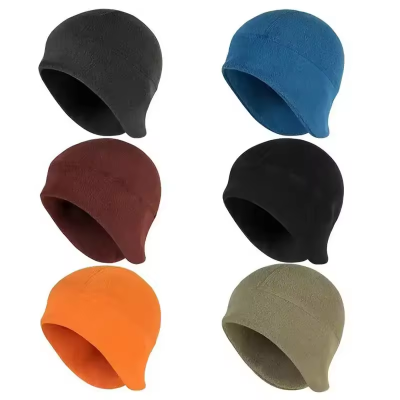 Cycling Bicycle Outdoor Warm Cap Polar Fleece Ear Flap Cover Cap Windproof Cold Lined Knitted Beanie Hat  For Winter Keep Warm