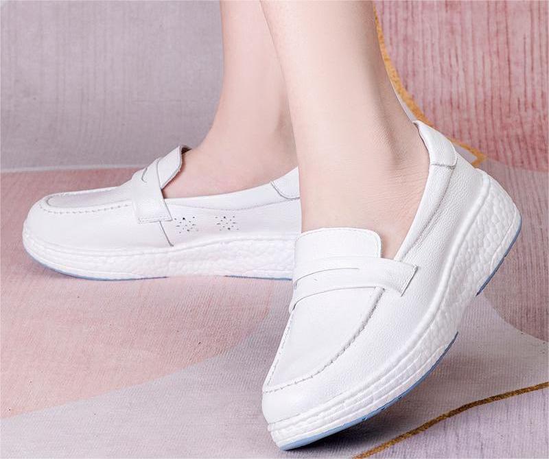 New Product Anti-Slip Waterproof Comfortable White Safety Hospital Medical Nursing Shoes For Women