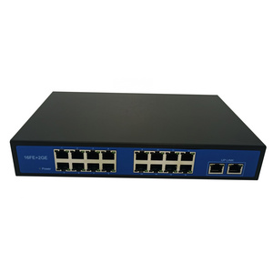 2023 good quality poe switch 16 port IEEE802.3af at 48v 52v 5a network switches 48v 52v 250watt 10M 100M switch poe 18 port