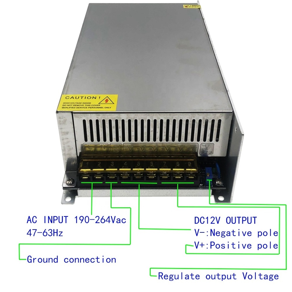 OEM led power supply 12V 24V 36v 48V 60V 110V switching power supply 1000w cctv power supply 80a  41a 27a 16a 9a