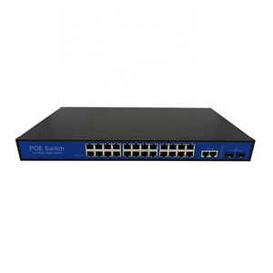 Best quality poe switch 24 port IEEE802.3af at 48v 52v 6a network switches 48v 52v 300watt 10M 100M 1000M switch poe 18 port