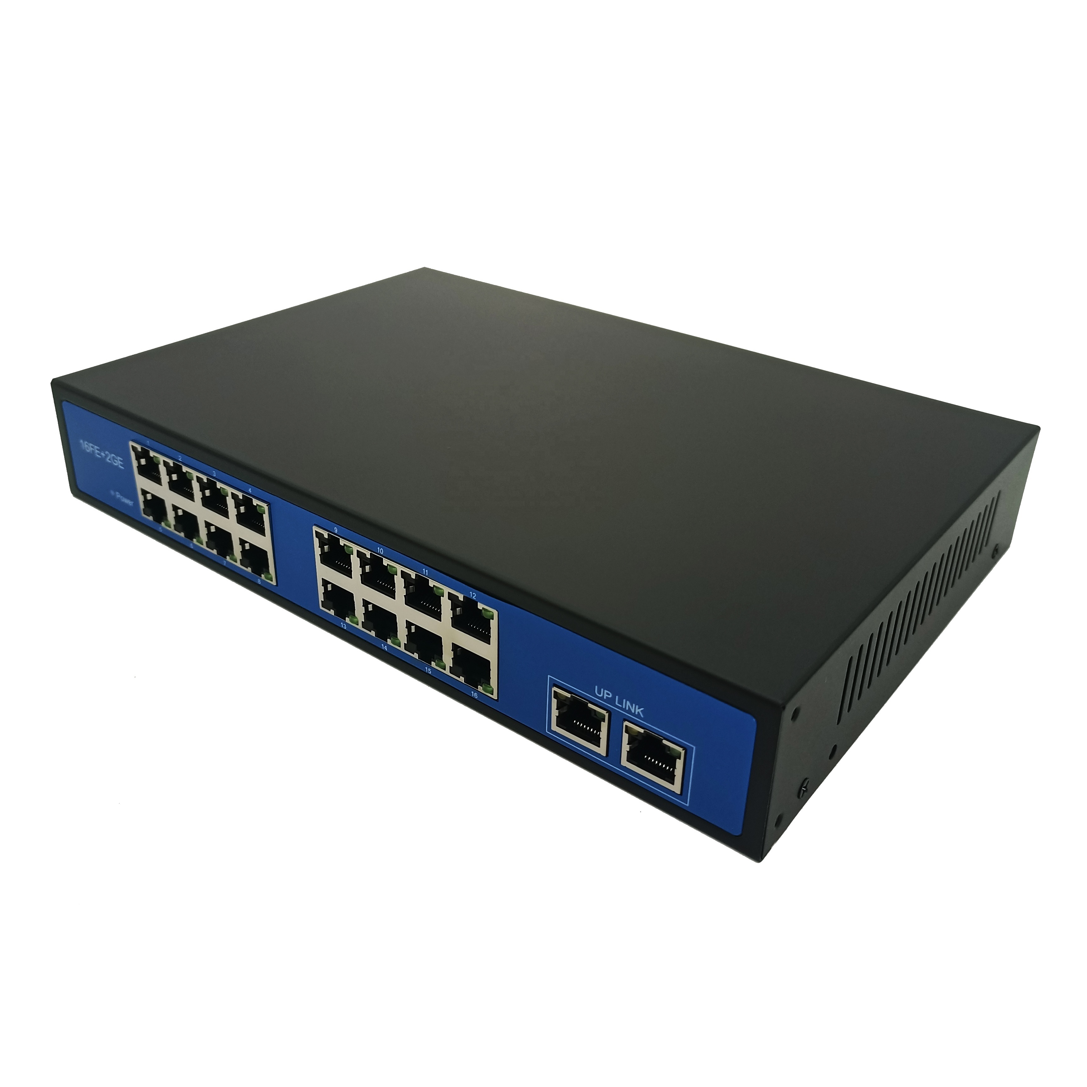 2023 good quality poe switch 16 port IEEE802.3af at 48v 52v 5a network switches 48v 52v 250watt 10M 100M switch poe 18 port