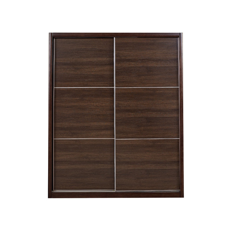 Nordic style high quality solid wood fiberboard sliding door wardrobes