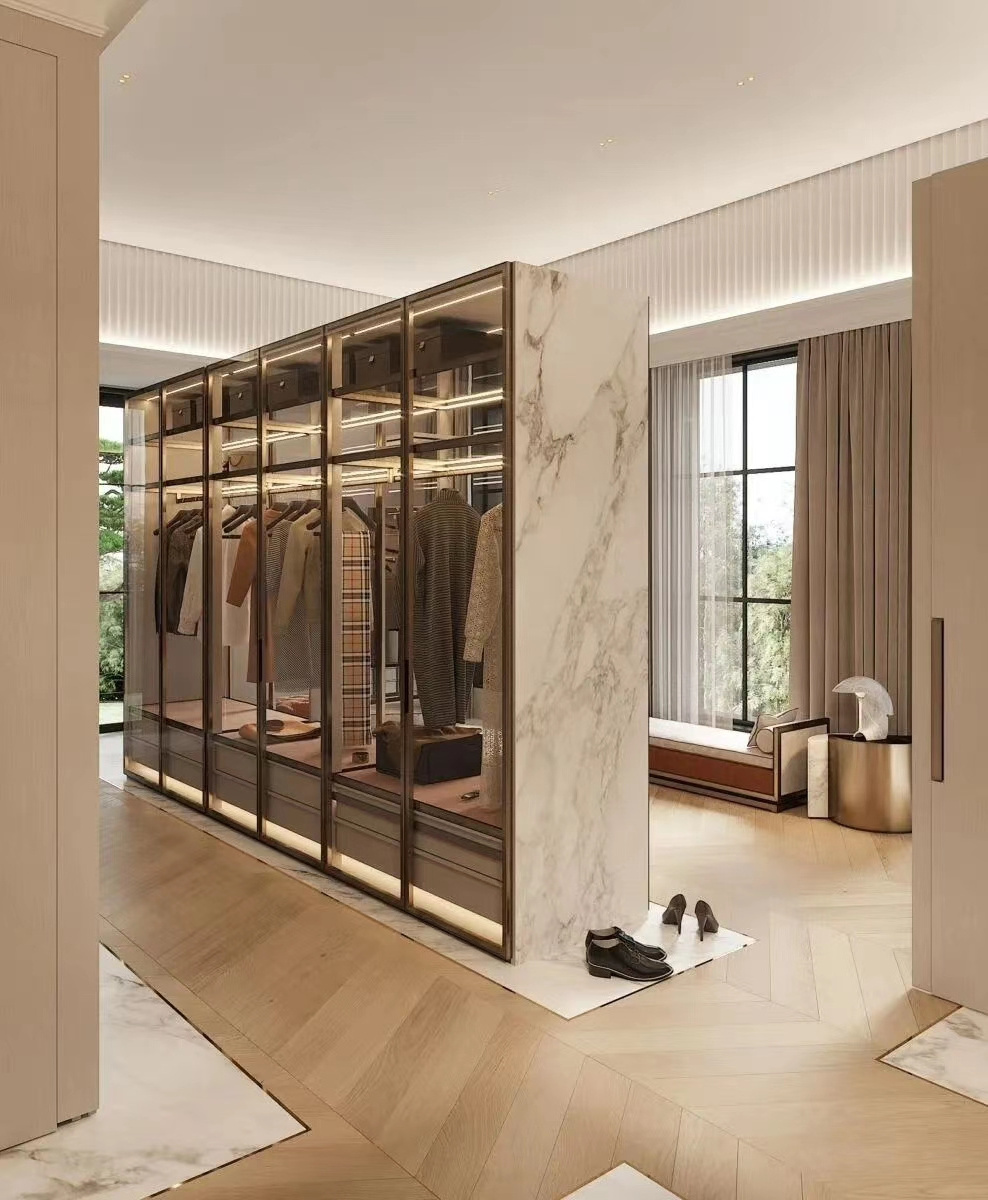 Luxury Modern Walk in Closet Cabinet Modern Walking Closet Cabinet Storage Wardrobe Dressing Room