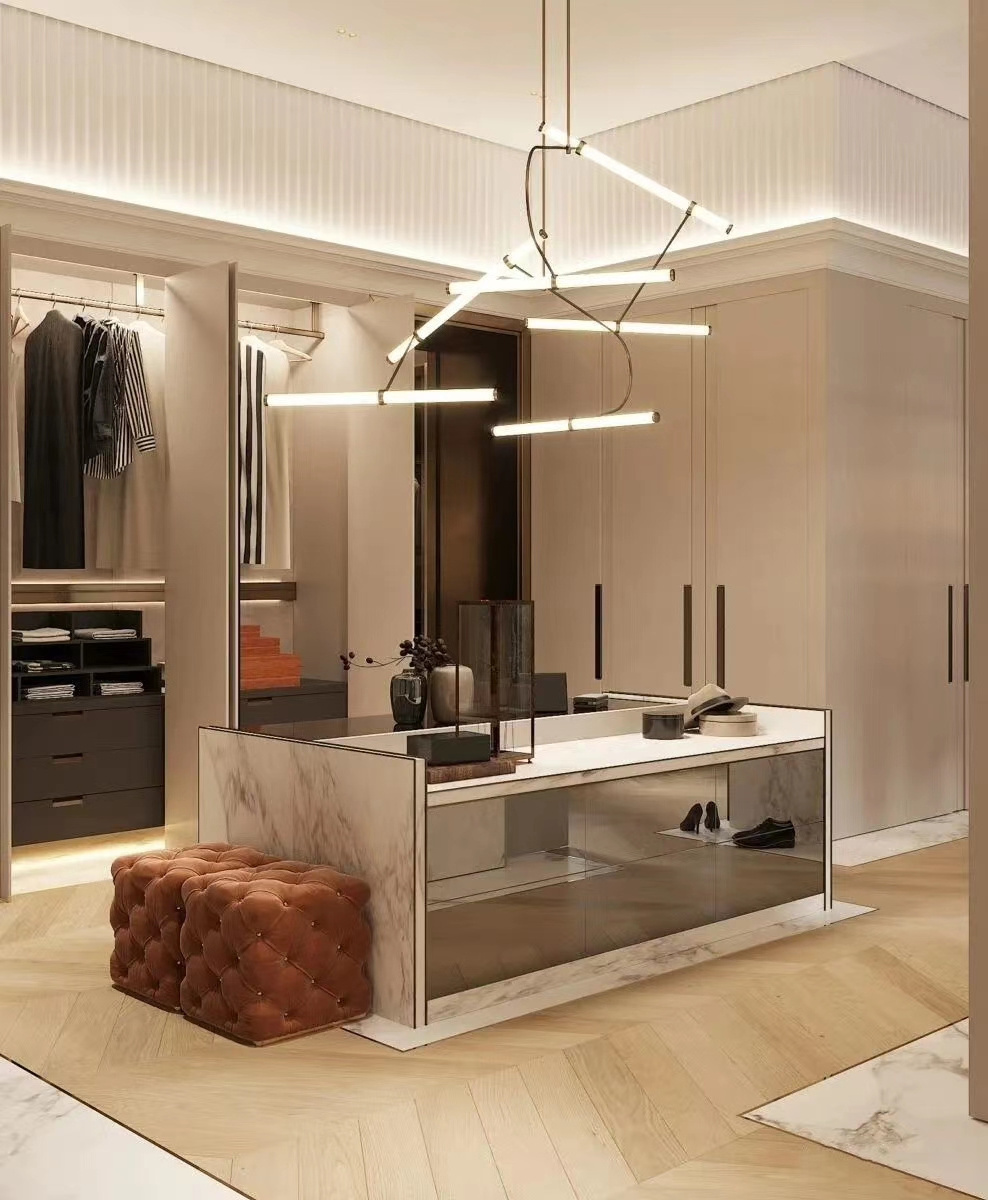 Luxury Modern Walk in Closet Cabinet Modern Walking Closet Cabinet Storage Wardrobe Dressing Room