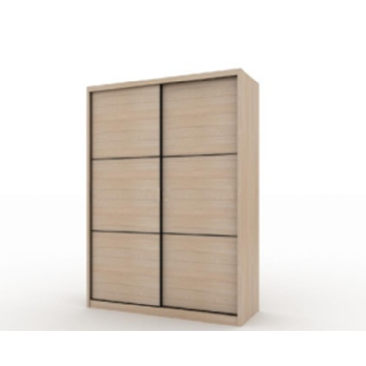 Nordic style high quality solid wood fiberboard sliding door wardrobes