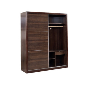 Nordic style high quality solid wood fiberboard sliding door wardrobes