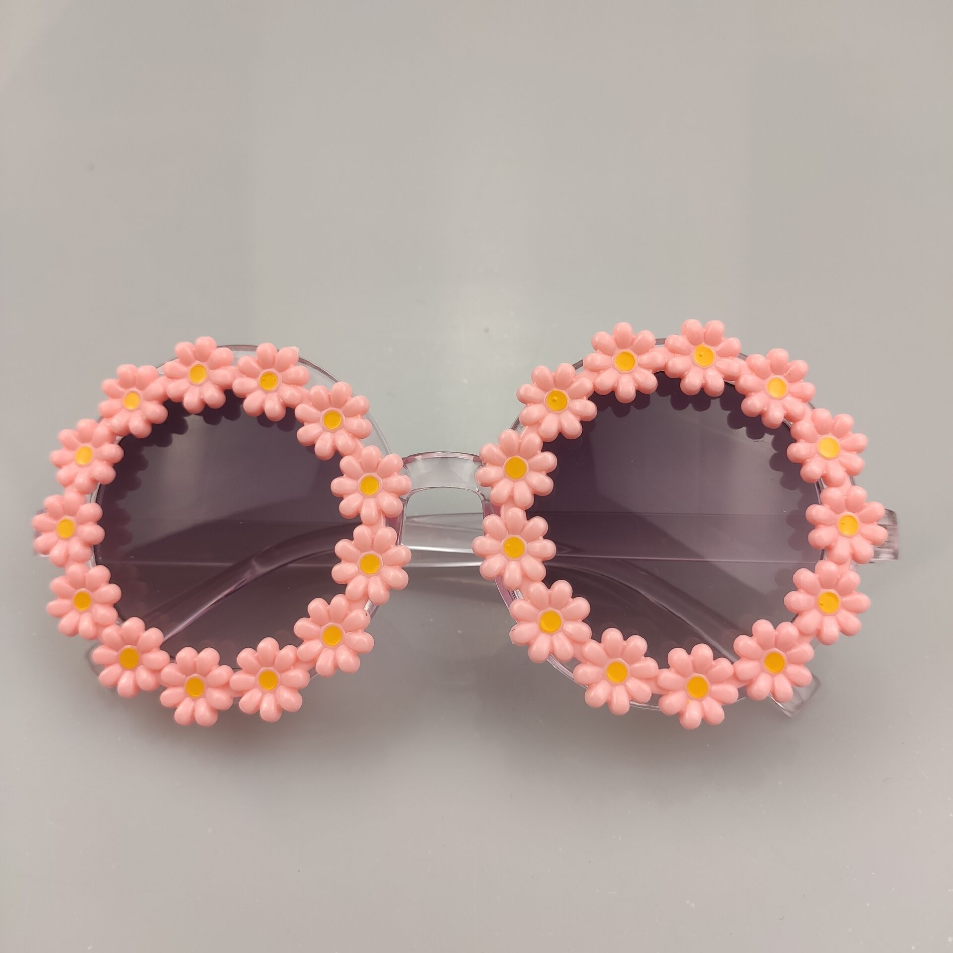 2024 Children sunglasses girls daisy flower sunglasses travel seaside visor 1-6 years old children fashion glasses