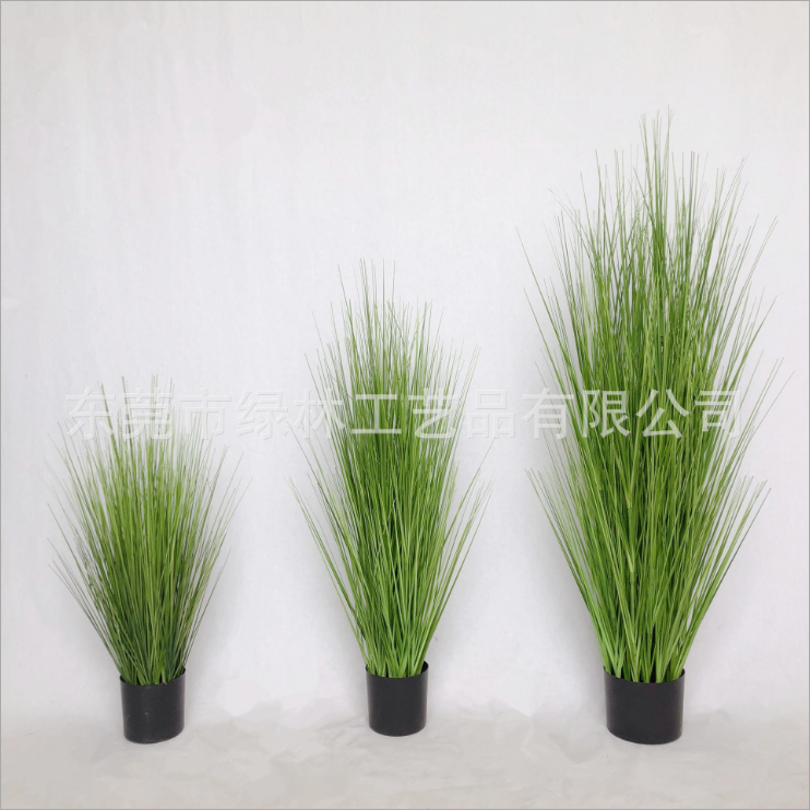 Indoor Decoration Large Green Pampas Setaria Viridis Artificial Reed Grass For Home Decor