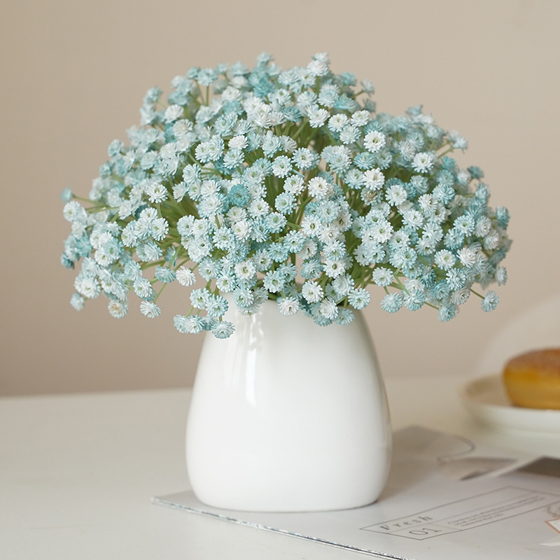 Babys breath flower wedding decoration bouquet real touch soft glue small fresh mini bundle artificial babysbreath