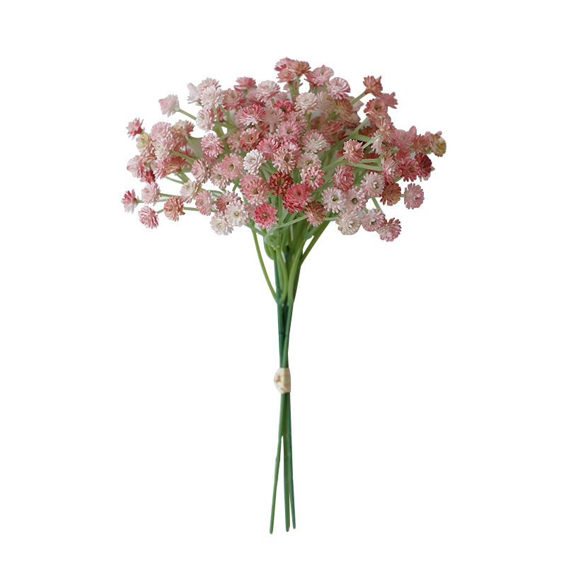 Babys breath flower wedding decoration bouquet real touch soft glue small fresh mini bundle artificial babysbreath